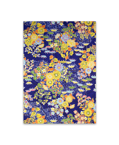 Cahier washi yuzen bleu