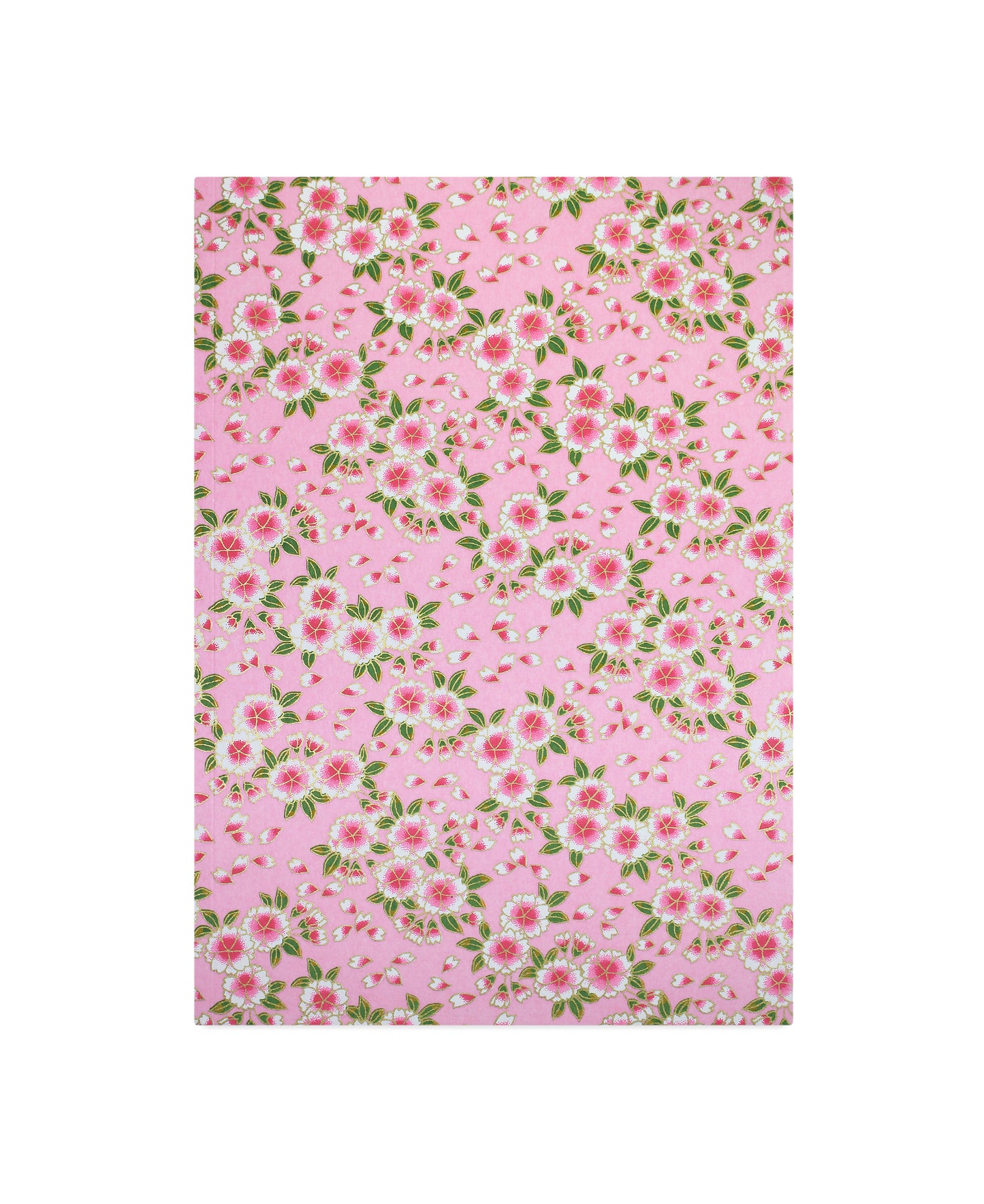 Cahier washi yuzen rose