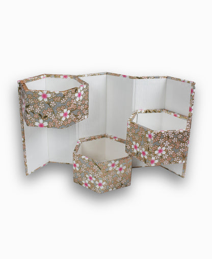 Coffret à bijoux Hexagonal Chiyogami