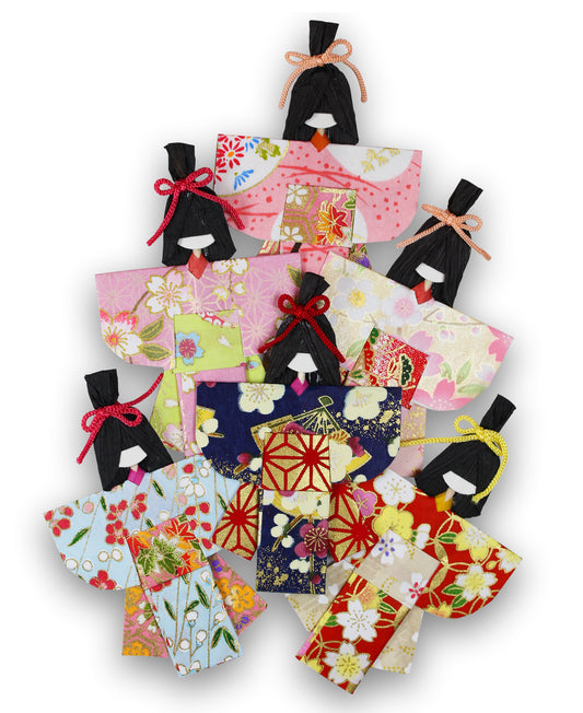 Marque page Poupée Origami Kimono